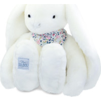 Doudou Plyšový králík XXL s šátkem bílý 50 cm