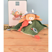 Doudou Dárková sada Plyšový muchláček kravička Aneth 27 cm