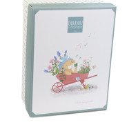 Doudou Dárková sada Plyšová kravička Aneth hrající melodii 20 cm
