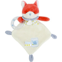 Doudou Dárková sada Plyšová liška Romarin s chrastítkem 21 cm