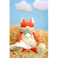 Doudou Dárková sada Plyšová liška Romarin s dečkou 28 cm