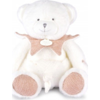 Doudou Dárková sada Plyšový medvídek s dečkou 30 cm růžový