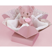 Doudou Můj malý medvídek 10 cm růžový