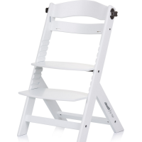 CHIPOLINO Dřevěná jídelní židlička Tip Top 2v1 White Wood
