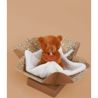 Doudou Můj malý medvídek 10 cm oranžový