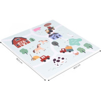 ECOTOYS Pěnové puzzle Farma s okraji