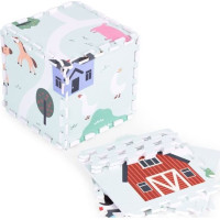 ECOTOYS Pěnové puzzle Farma s okraji
