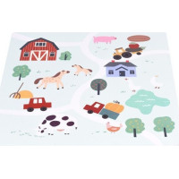 ECOTOYS Pěnové puzzle Farma s okraji