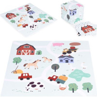 ECOTOYS Pěnové puzzle Farma s okraji
