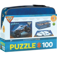 EUROGRAPHICS Puzzle ve svačinovém boxu Megalodon Monster Jam 100 dílků