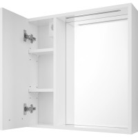 Aqualine ZOJA/KERAMIA FRESH STRIP galerka s LED osvětlením, 60x60x14cm, levá, bílá 45021S