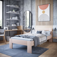 Postel z masivu buku MATYLDA 200x90 cm - přírodní