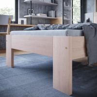 Postel z masivu buku MATYLDA 200x90 cm - přírodní