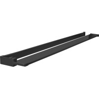 Sapho Police na walk-in zástěnu, 142cm, černá mat EG1425