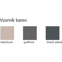 Předsíňová stěna se zrcadlem SPOT - grafitová
