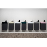 Sapho MARGITHA keramické umývátko 38x22cm, otvor pro baterii vpravo, pistáciová MGT38223
