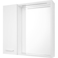 Aqualine ZOJA/KERAMIA FRESH STRIP galerka s LED osvětlením, 60x60x14cm, levá, bílá 45021S