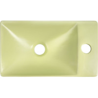 Sapho MARGITHA keramické umývátko 38x22cm, otvor pro baterii vpravo, pistáciová MGT38223