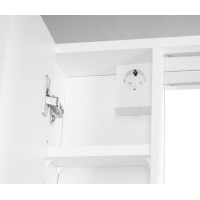 Aqualine ZOJA/KERAMIA FRESH STRIP galerka s LED osvětlením, 60x60x14cm, levá, bílá 45021S
