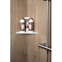 Sapho ABELINE rohová police rockstone 250x250mm, bílá mat AE250-0101