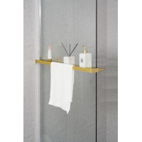 Sapho Police na walk-in zástěnu, 142cm, zlato mat EG1446