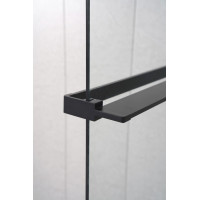 Sapho Police na walk-in zástěnu, 142cm, černá mat EG1425