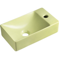 Sapho MARGITHA keramické umývátko 38x22cm, otvor pro baterii vpravo, pistáciová MGT38223