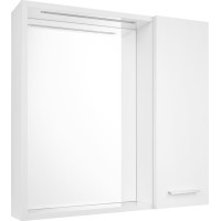 Aqualine ZOJA/KERAMIA FRESH STRIP galerka s LED osvětlením, 60x60x14cm, pravá, bílá 45022S