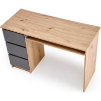 Psací stůl CINO - dub artisan/šedý