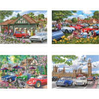 HOP Puzzle Hezký den na projížďku 4x500 dílků