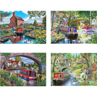 HOP Puzzle Plavba po vodních kanálech 4x500 dílků