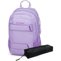 OXYBAG Studentský batoh + etue OXY Sport Violet