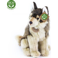 Rappa Plyšový vlk sedící 28 cm ECO-FRIENDLY