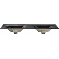 Keramické umyvadlo SKY Double 121 cm DP - černé matné