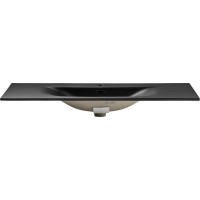 Keramické umyvadlo SKY 121 cm DP - černé matné