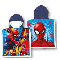Dětská bavlněná osuška s kapucí SPIDER-MAN 55x110 cm
