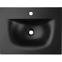 Keramické umyvadlo SKY 61 cm DP - černé matné