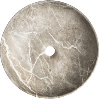 Sapho RONDANE keramické umyvadlo na desku Ø 41cm, breccia mramor AR435BM