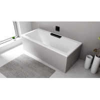 Polysan CASCATA obdélníková vana 185x85x45cm, kaskáda černá 73836.102