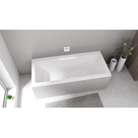 Polysan CASCATA obdélníková vana 185x85x45cm, kaskáda bílá 73836.101