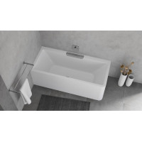 Polysan CASCATA L MONOLITH obdélníková vana 180x80x60cm, kaskáda nerez 73836ML.100