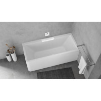 Polysan CASCATA R MONOLITH obdélníková vana 180x80x60cm, kaskáda bílá 73836MR.101
