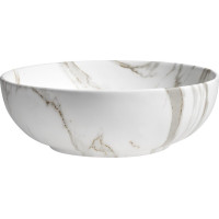 Sapho RONDANE keramické umyvadlo na desku Ø 41cm, bianco carrara AR435BC