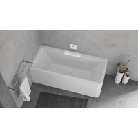 Polysan CASCATA L MONOLITH obdélníková vana 180x80x60cm, kaskáda bílá 73836ML.101