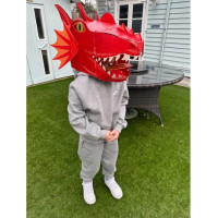 Fiesta Crafts Kreativní sada 3D maska Červený drak
