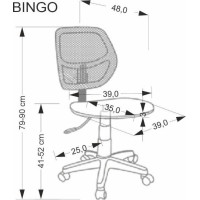 Dětská otočná židle BINGO - Princezna - růžová