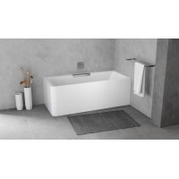 Polysan CASCATA R MONOLITH obdélníková vana 180x80x60cm, kaskáda nerez 73836MR.100