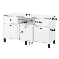 Televizní stolek ELEGANT - kašmírový