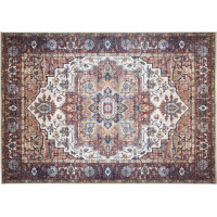 Kusový koberec FLANNEL PRINTED - Ornament - hnědý