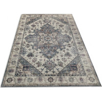 Kusový koberec FLANNEL PRINTED - Ornament - šedý/béžový
